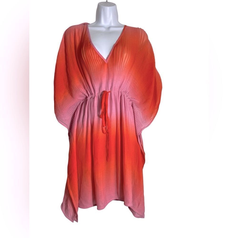 Accessorize Ombre Pleated Kaftan Pink